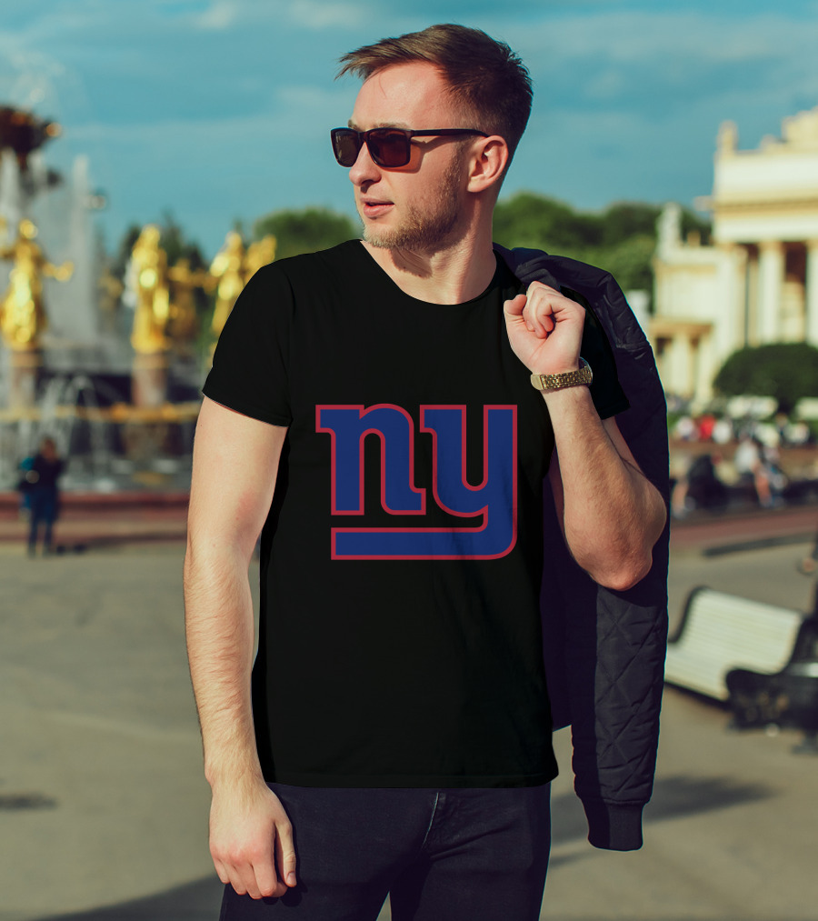 New York Giants Classic Blue And Red T-Shirt