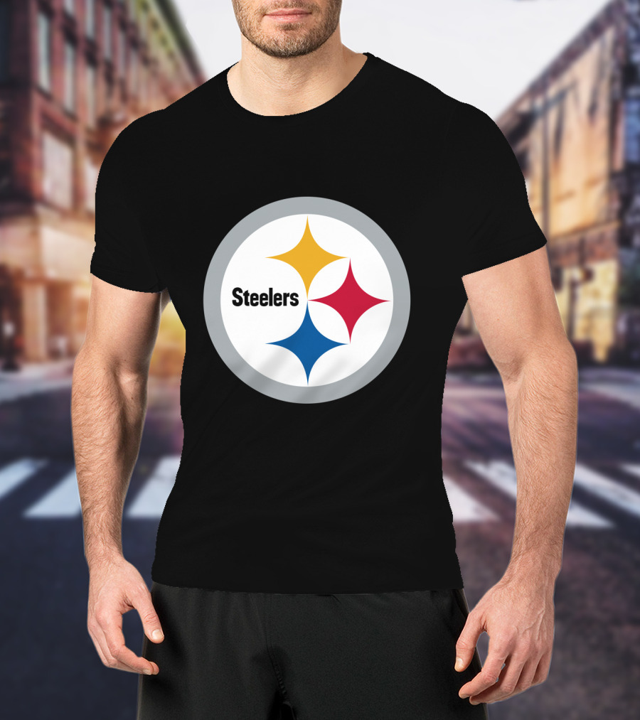 Pittsburgh Steelers Circular Emblem With Iconic Stars T-Shirt