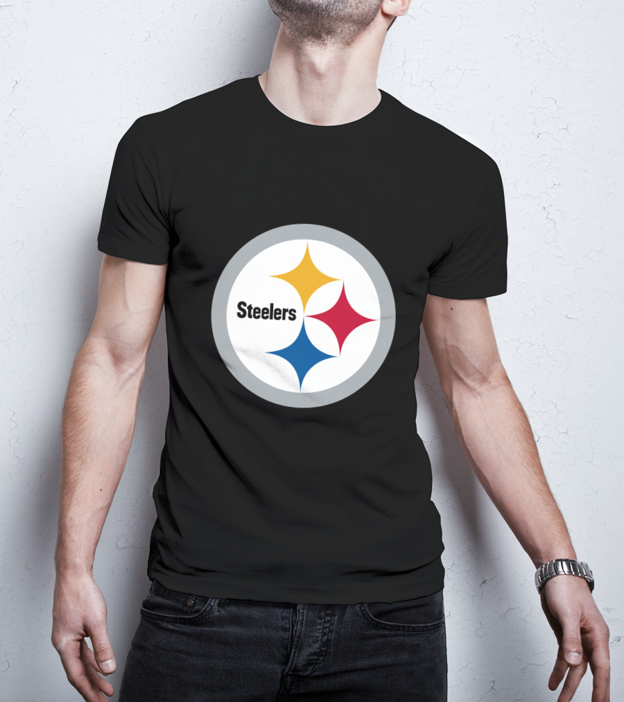 Pittsburgh Steelers Circular Emblem With Iconic Stars T-Shirt