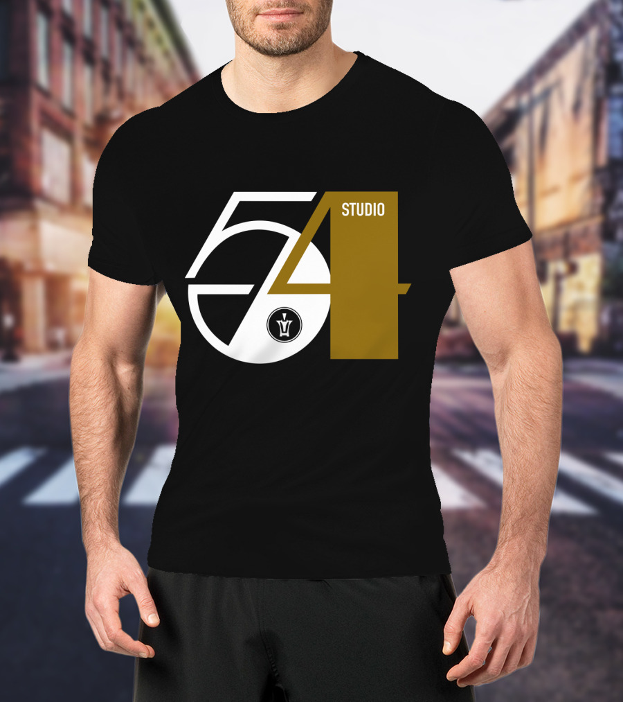 Studio 54 Disco With Vintage Style Record Label T-Shirt