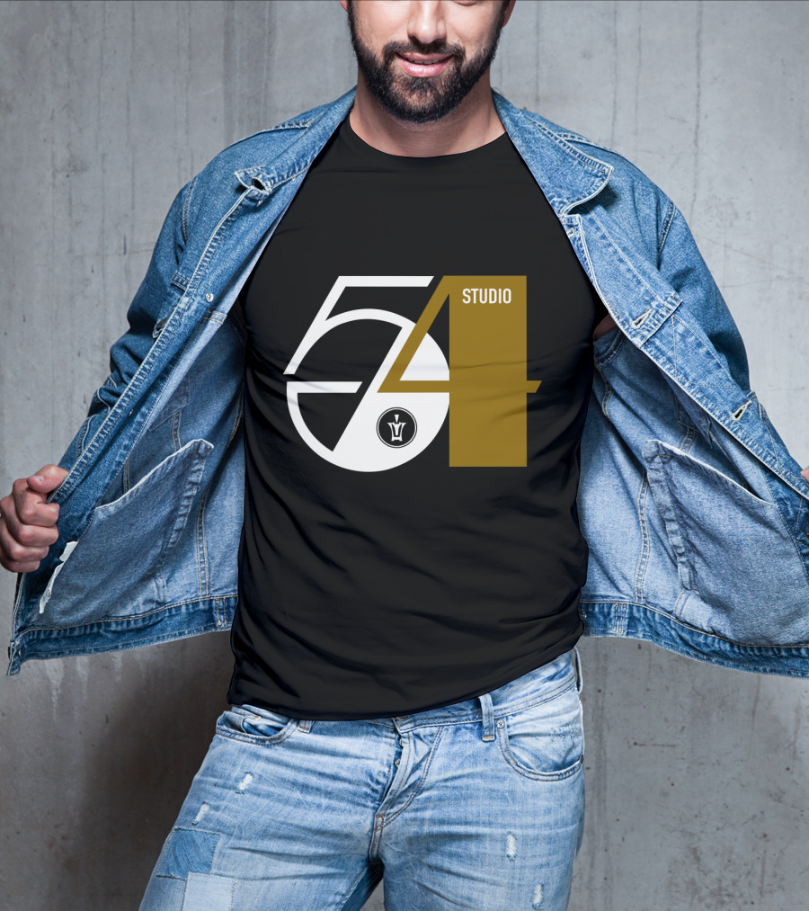 Studio 54 Disco With Vintage Style Record Label T-Shirt