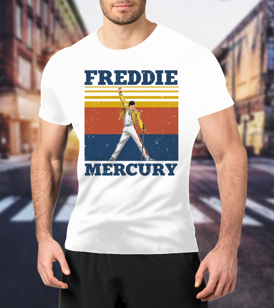 Freddie Mercury Retro Style Iconic Pose T-Shirt