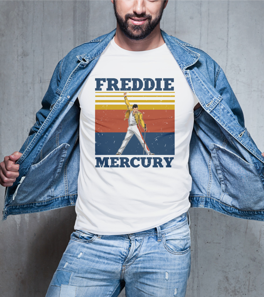Freddie Mercury Retro Style Iconic Pose T-Shirt