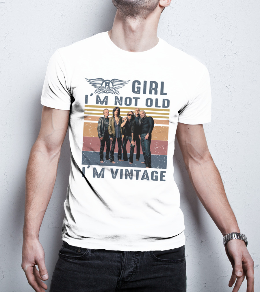 Aerosmith Girl I'm Not Old I'm Vintage T-Shirt