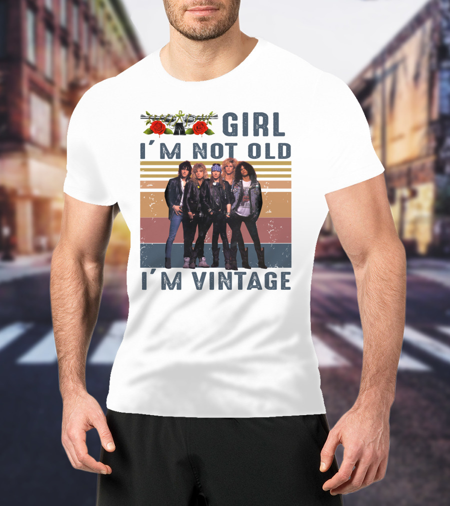 Guns N' Roses Girl I'm Not Old I'm Vintage T-Shirt