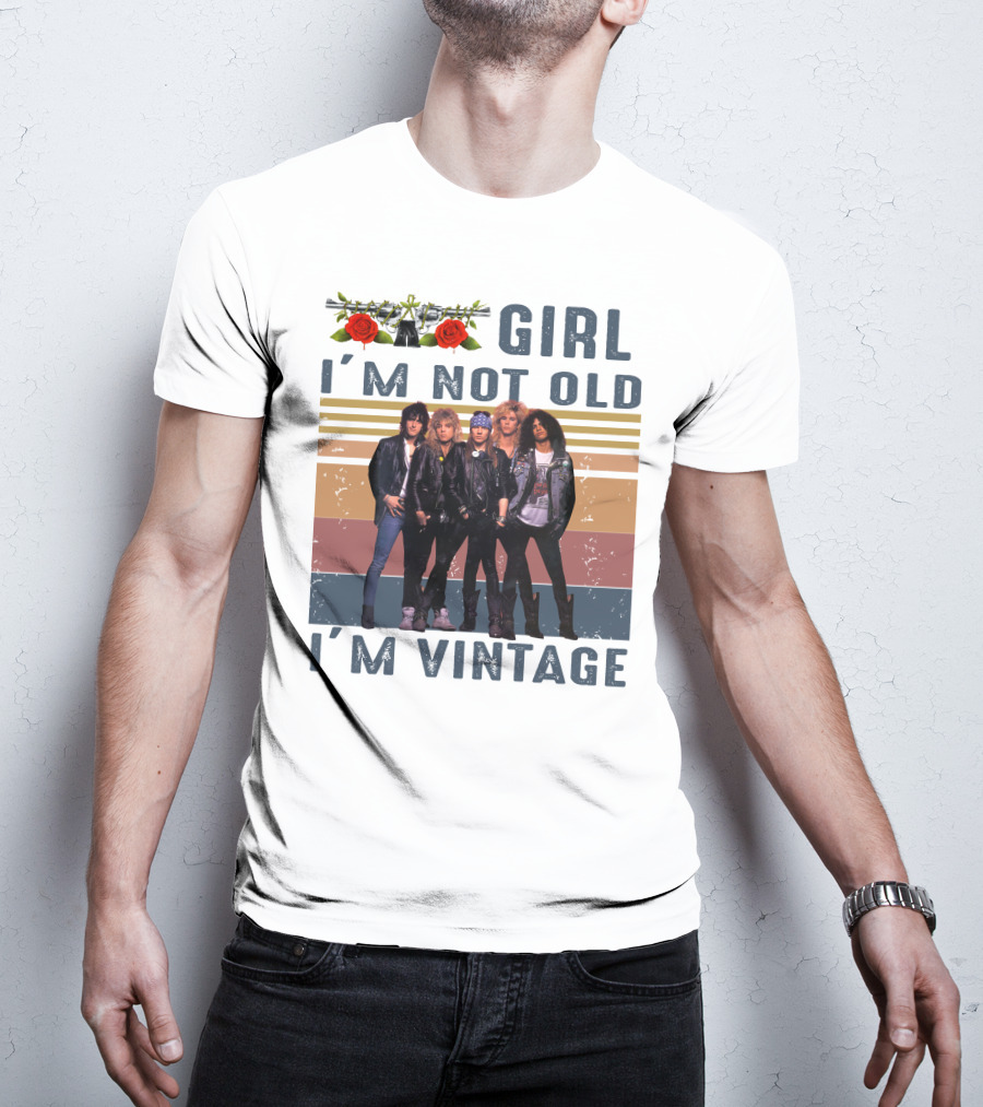 Guns N' Roses Girl I'm Not Old I'm Vintage T-Shirt