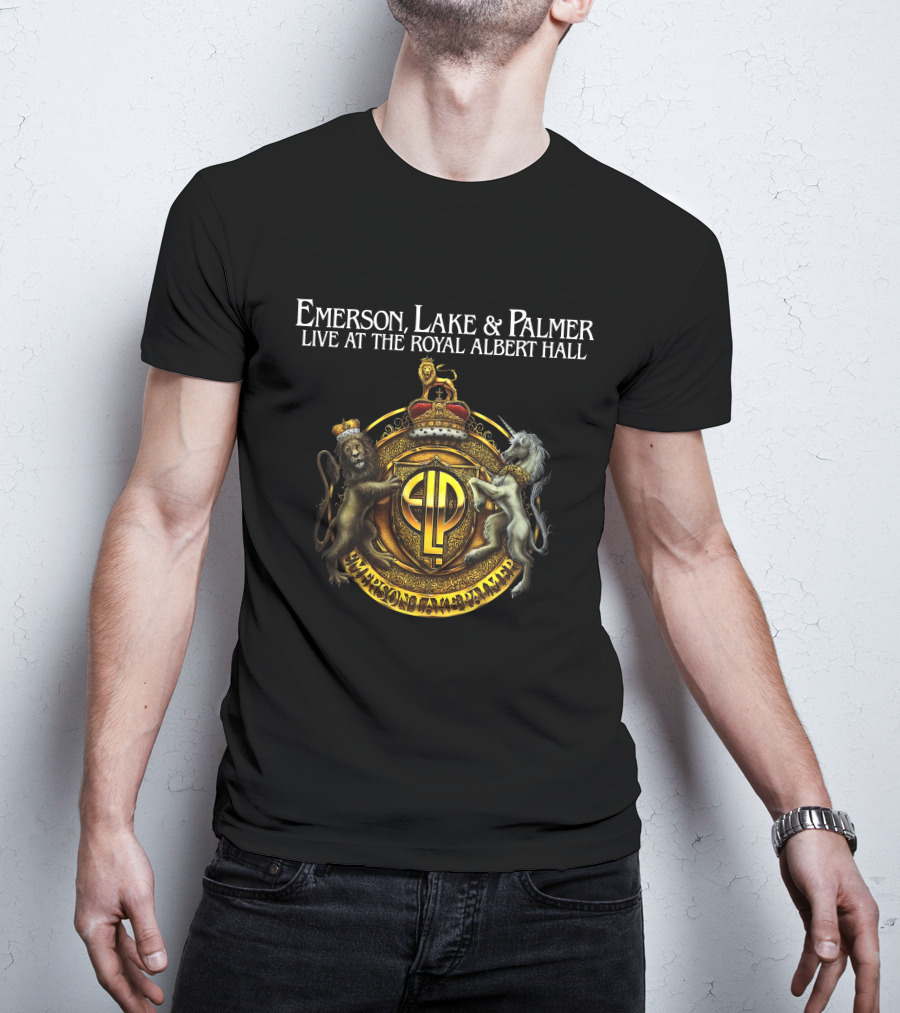 Emerson Lake And Palmer Live At The Royal Albert Hall Crest T-Shirt