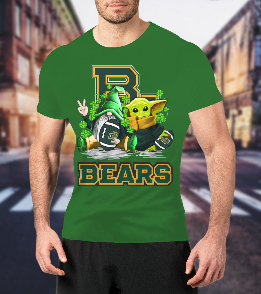 Baylor Bears St. Patrick's Day Football Clover T-Shirt