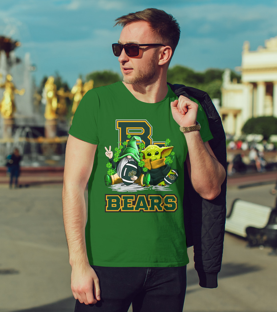 Baylor Bears St. Patrick's Day Football Clover T-Shirt