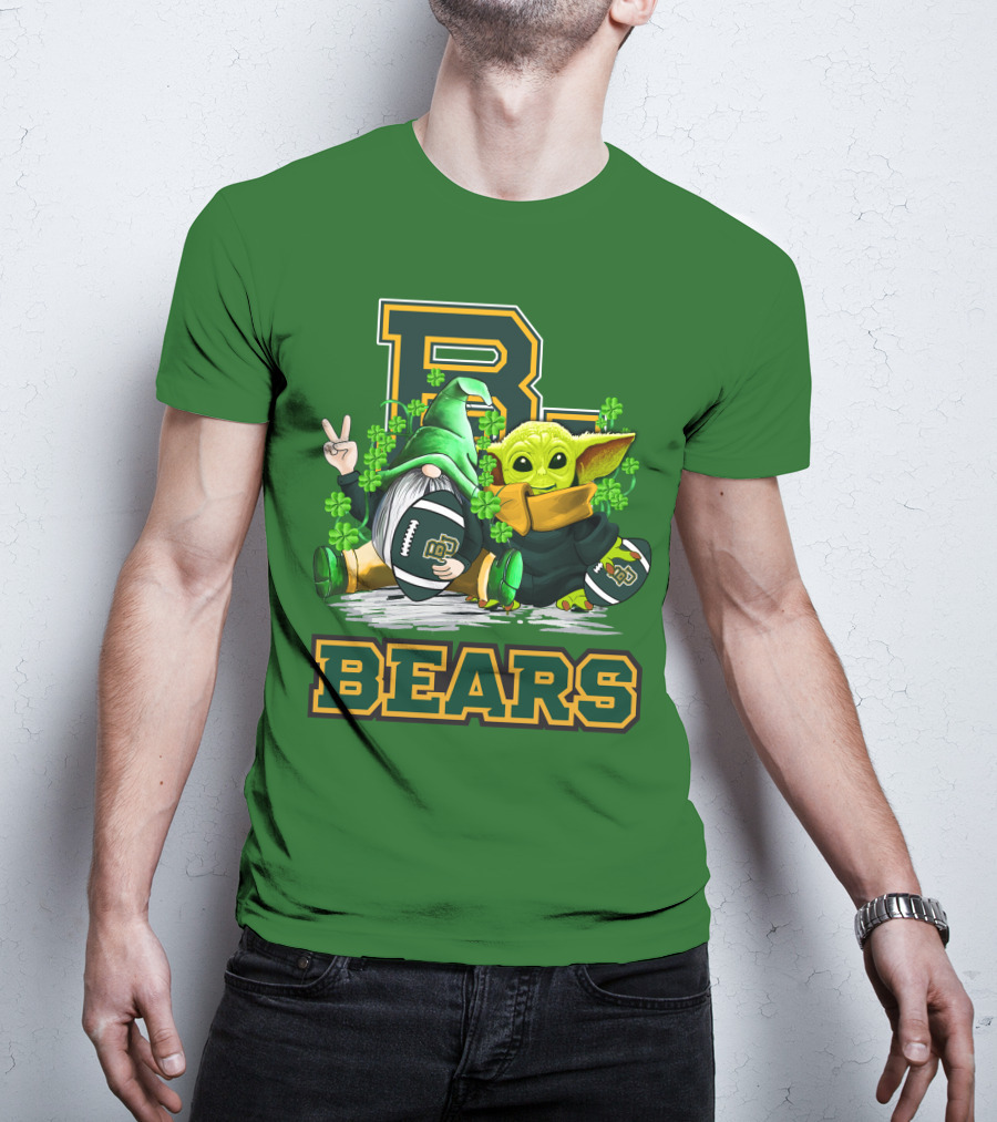 Baylor Bears St. Patrick's Day Football Clover T-Shirt