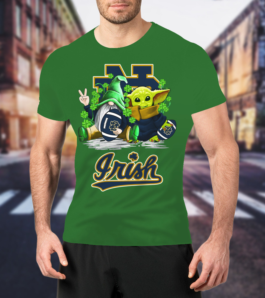 Notre Dame Fighting Irish Football St Patrick's Day Irish T-Shirt