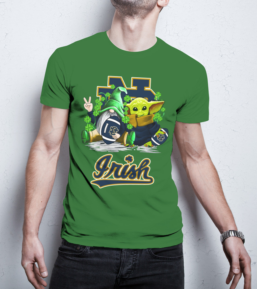 Notre Dame Fighting Irish Football St Patrick's Day Irish T-Shirt