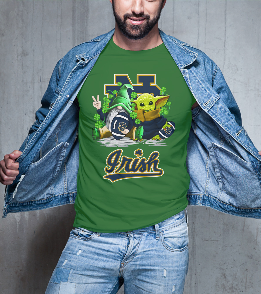 Notre Dame Fighting Irish Football St Patrick's Day Irish T-Shirt