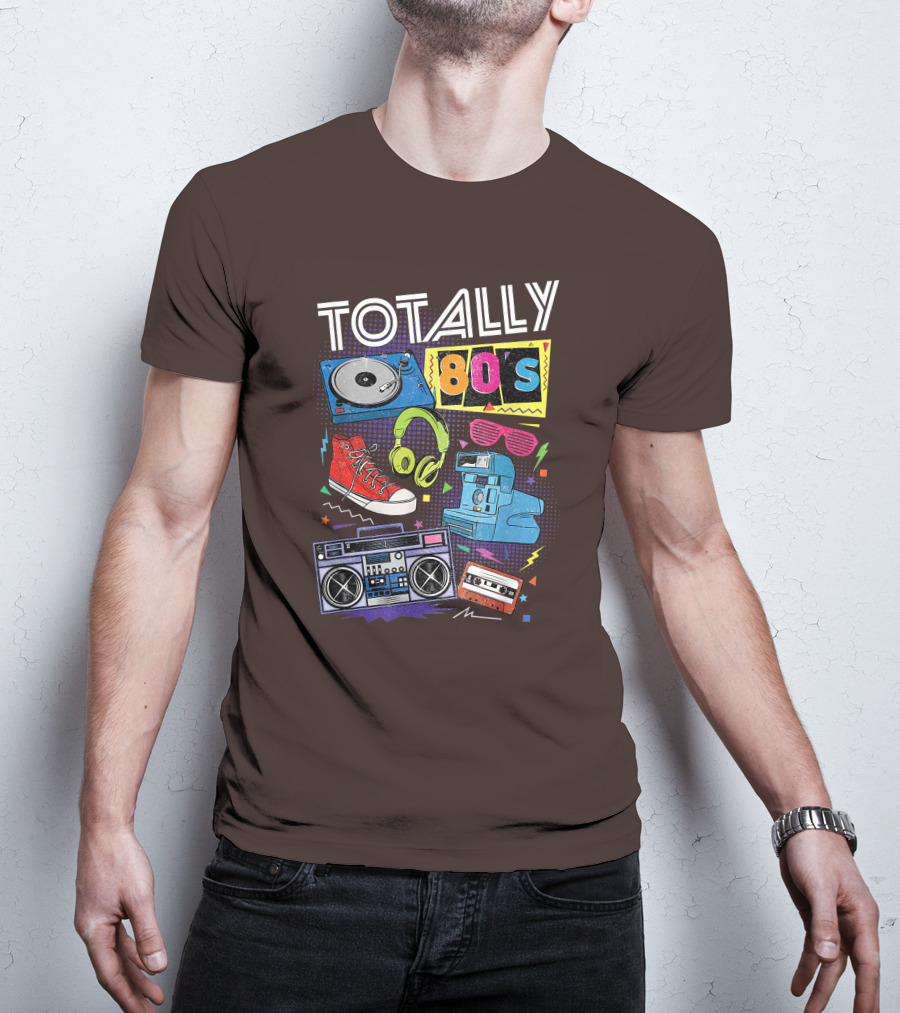 Totally 80s Boombox Cassette Tape T-Shirt