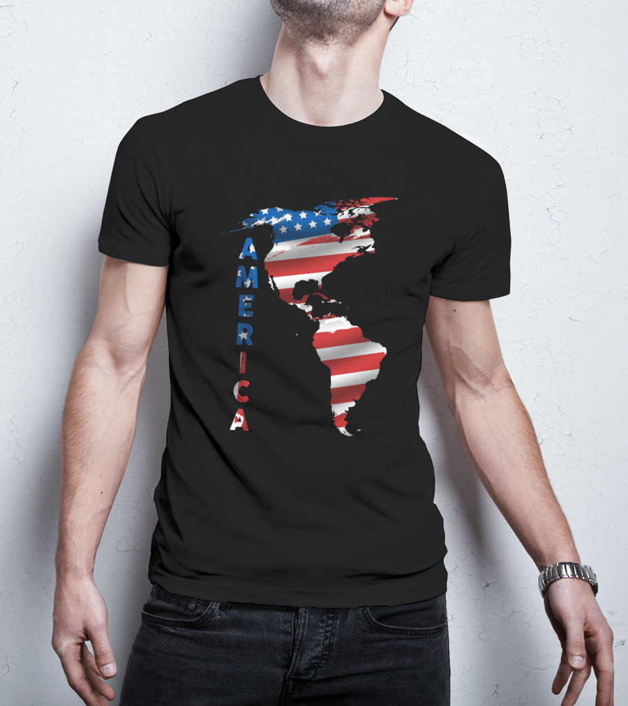 United States Of America Map T-Shirt