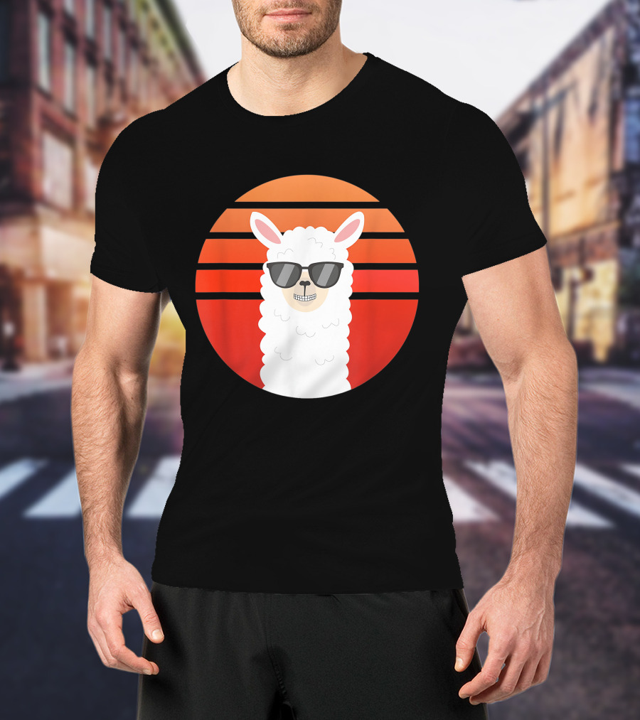 Alpaca Grin Sunset Shades T-Shirt