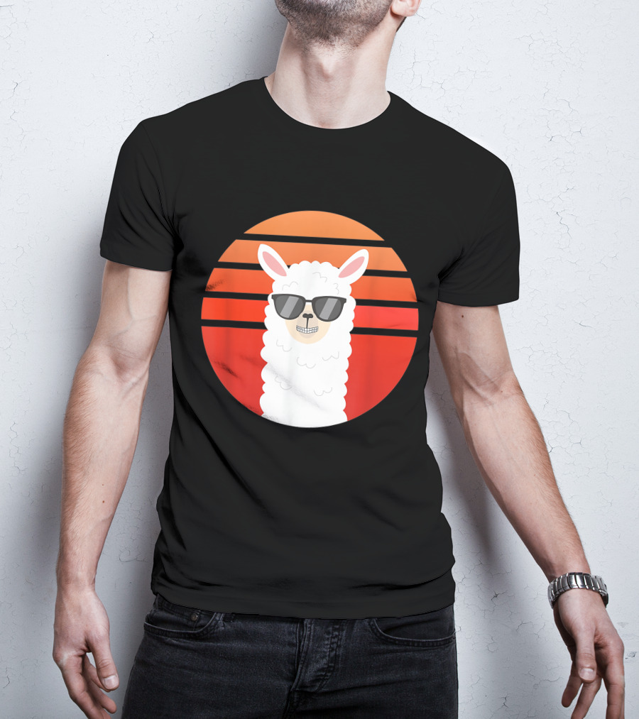 Alpaca Grin Sunset Shades T-Shirt