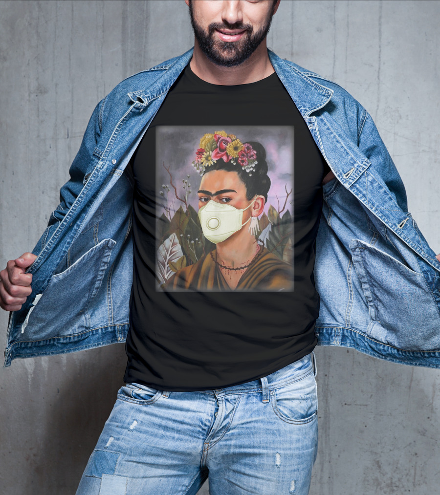 Frida Kahlo Floral Mask T-Shirt