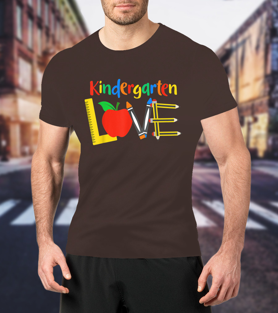 Kindergarten Love Teacher Student Classroom Tools T-Shirt