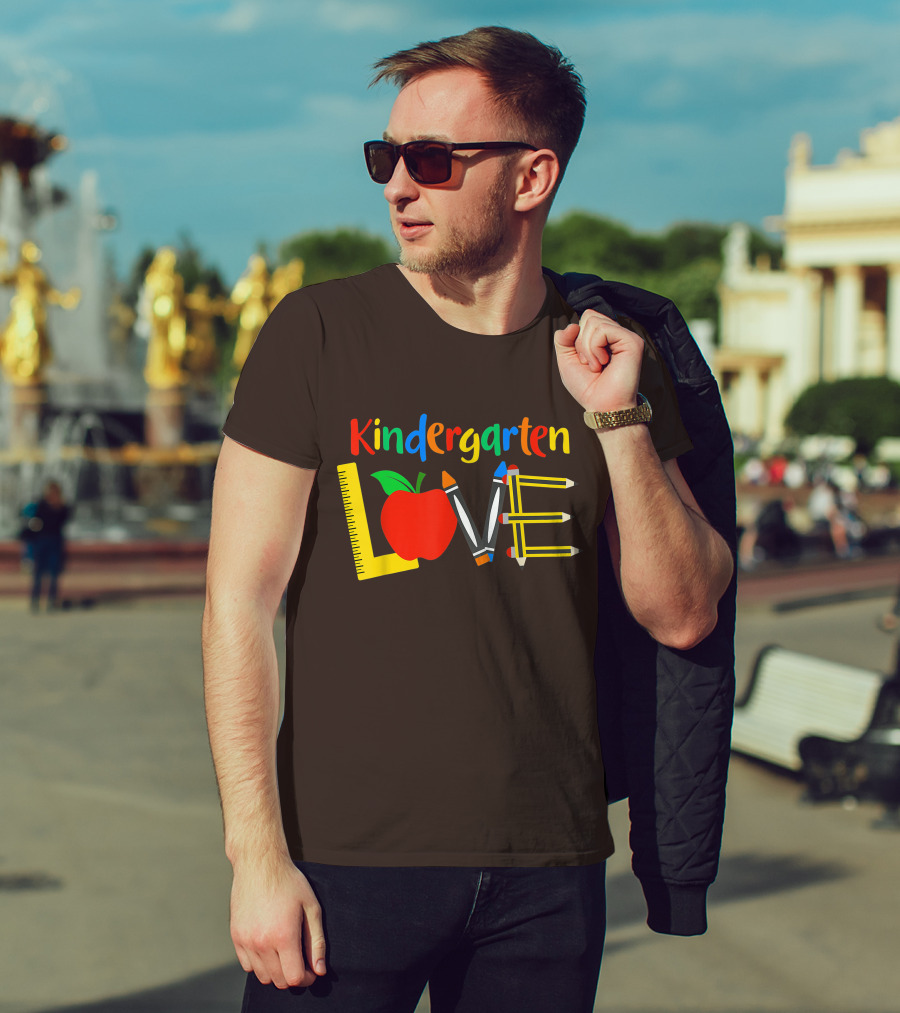 Kindergarten Love Teacher Student Classroom Tools T-Shirt