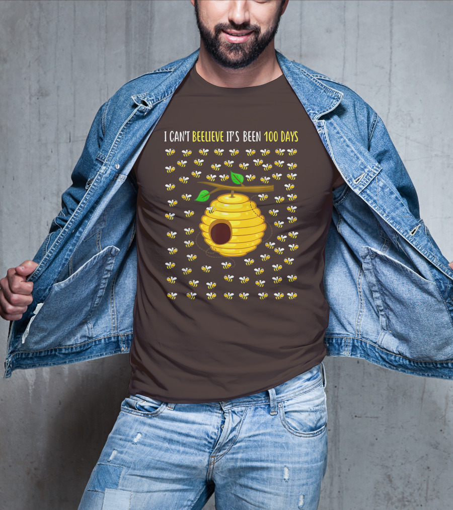 Bee Hive Can't Beelieve It's Been 100 Days T-Shirt