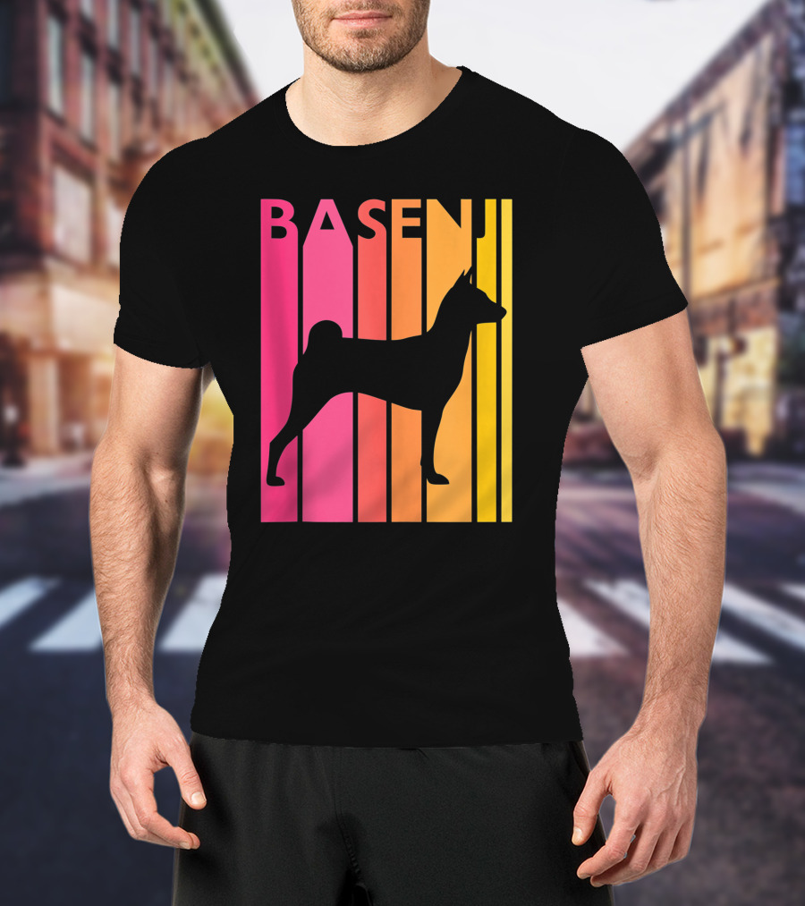 Basenji Retro Love Vintage T-Shirt