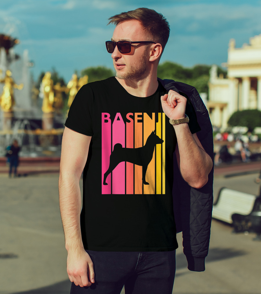 Basenji Retro Love Vintage T-Shirt