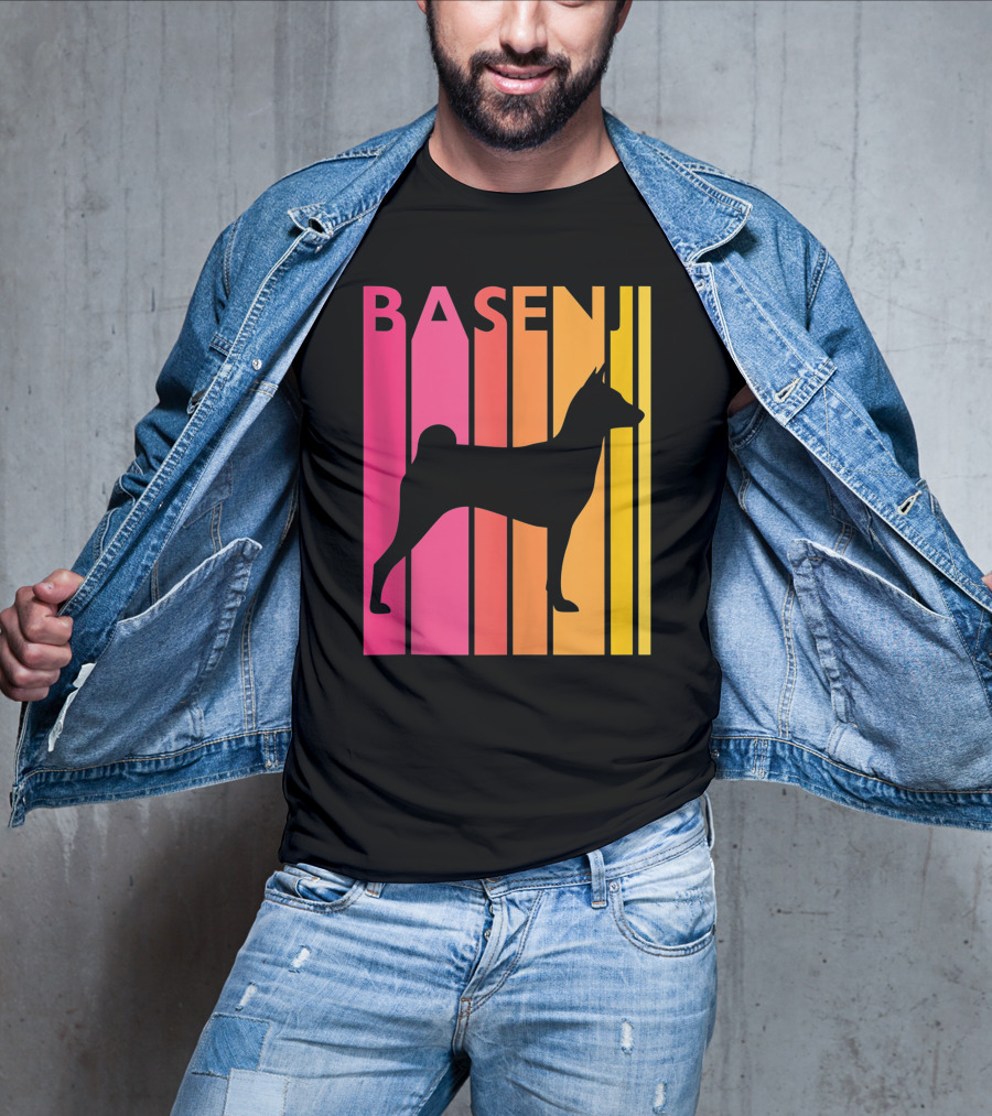 Basenji Retro Love Vintage T-Shirt