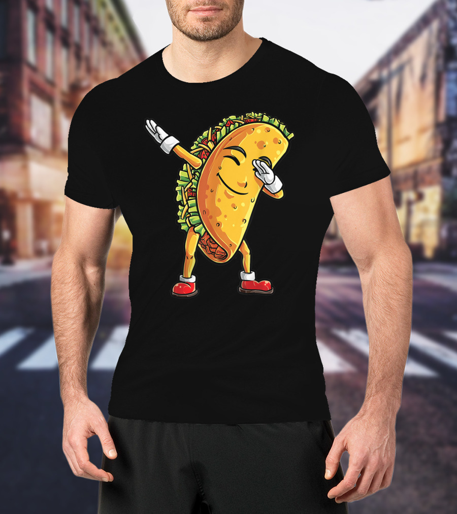 Dabbing Taco Cinco De Mayo Animation T-Shirt