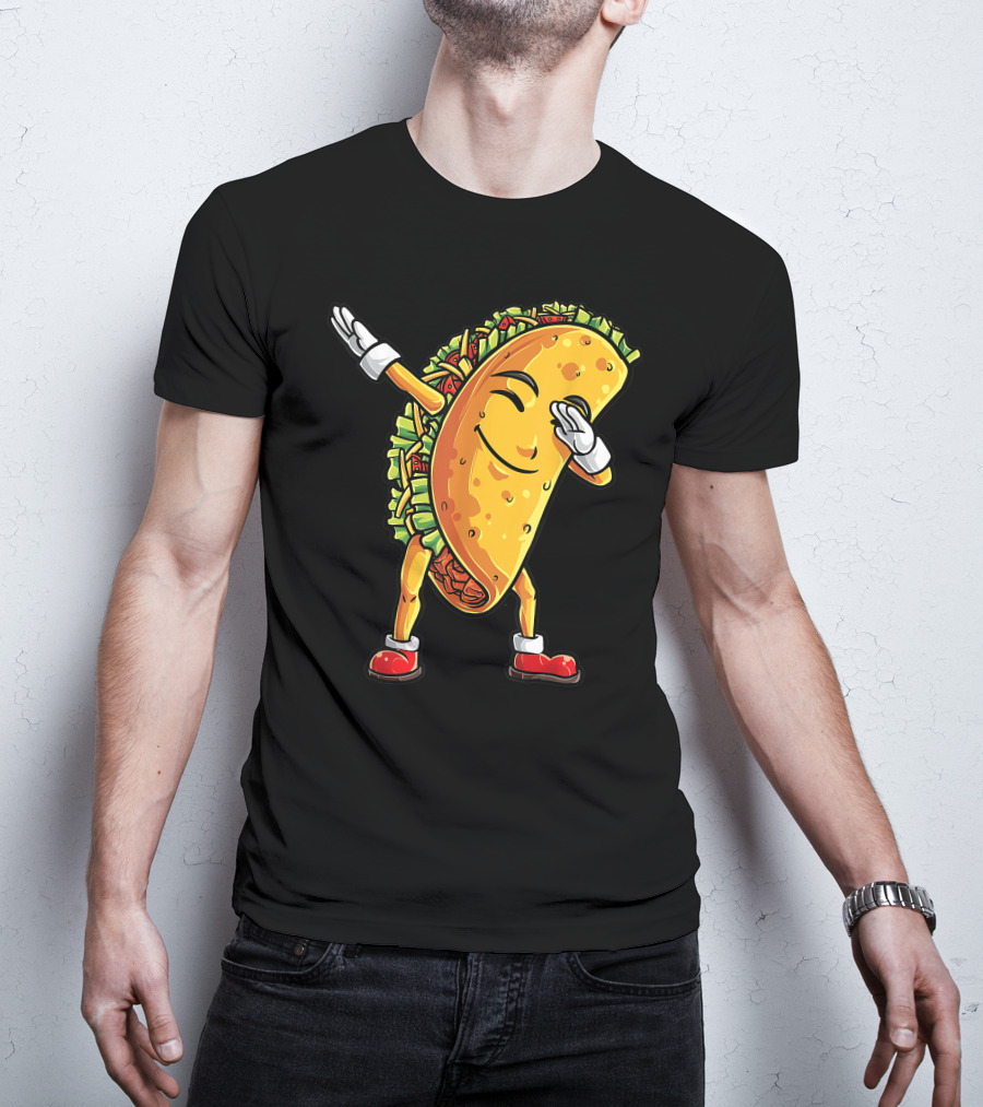 Dabbing Taco Cinco De Mayo Animation T-Shirt