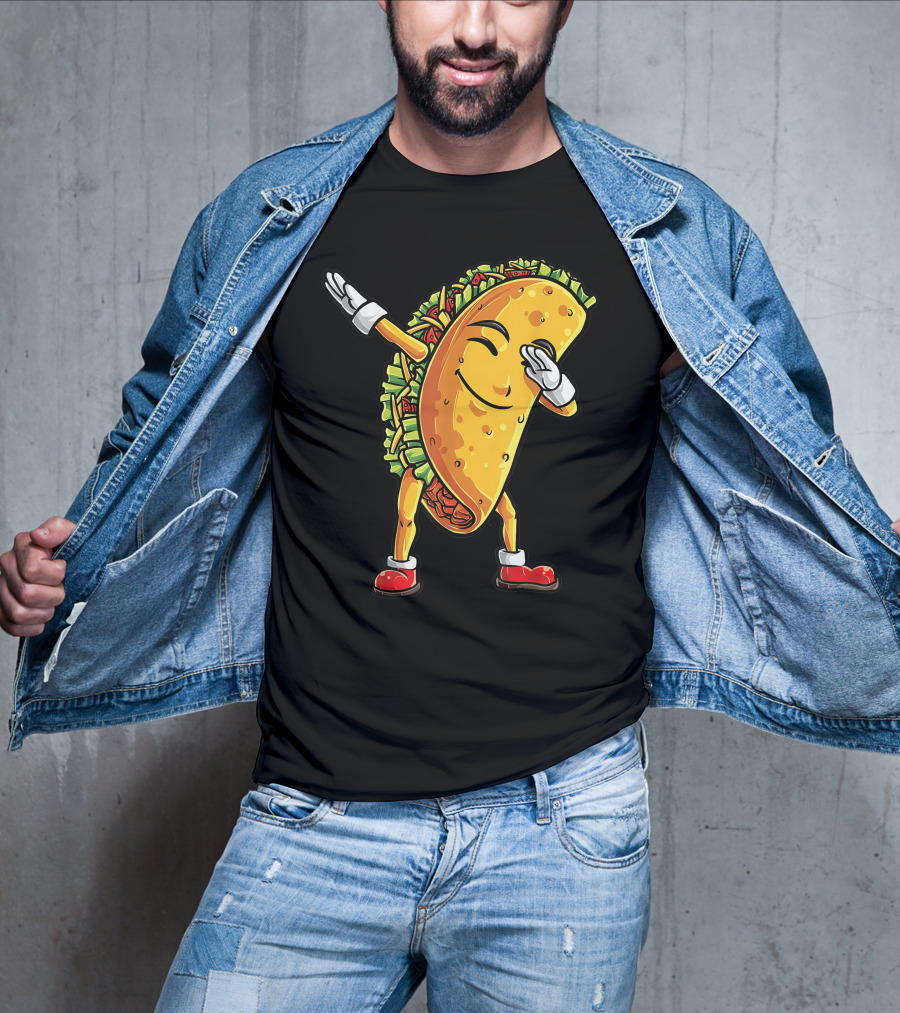 Dabbing Taco Cinco De Mayo Animation T-Shirt