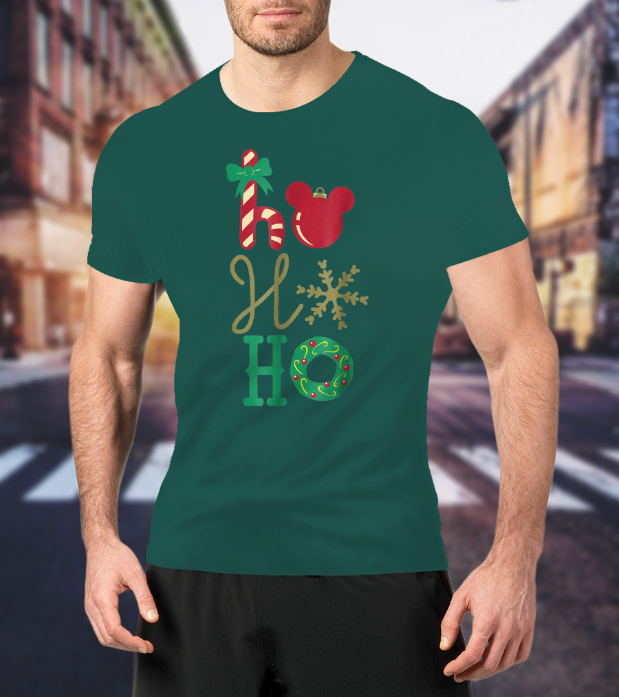 Ho Ho Ho Disney Mickey Holiday T-Shirt