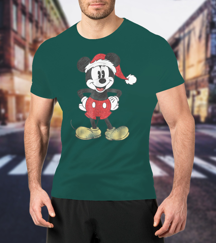 Vintage Disney Santa Mickey Mouse Classic T-Shirt