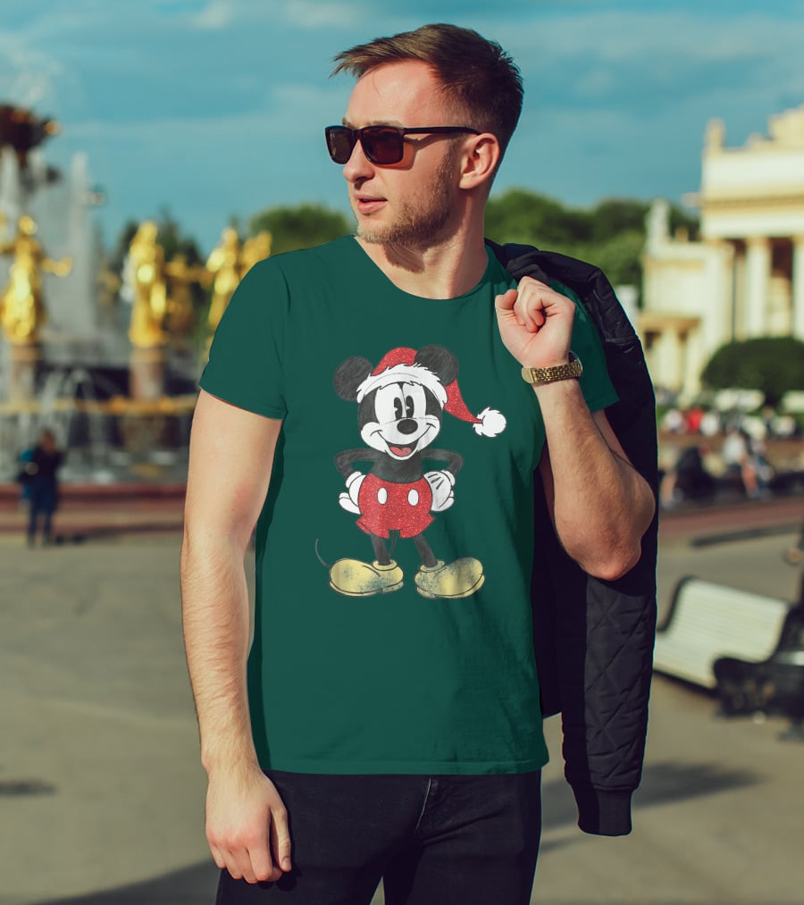 Vintage Disney Santa Mickey Mouse Classic T-Shirt
