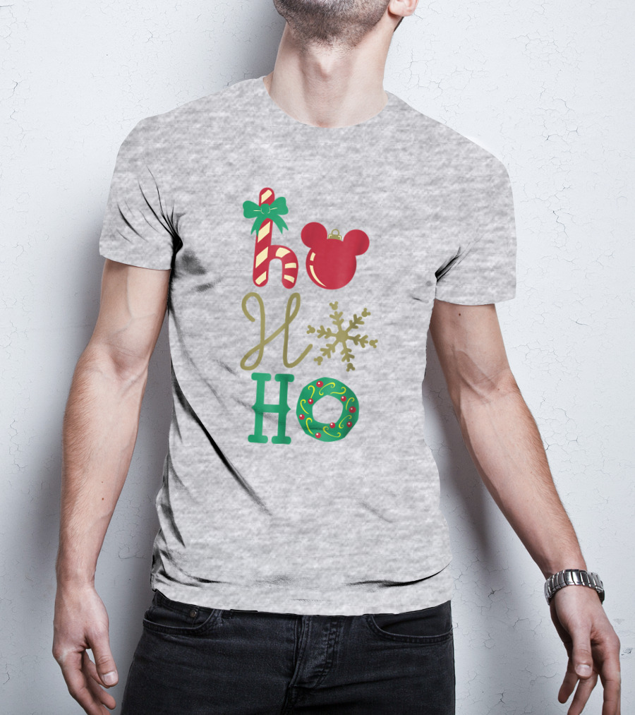 Disney Christmas Mickey Mouse Ho Ho Ho T-Shirt