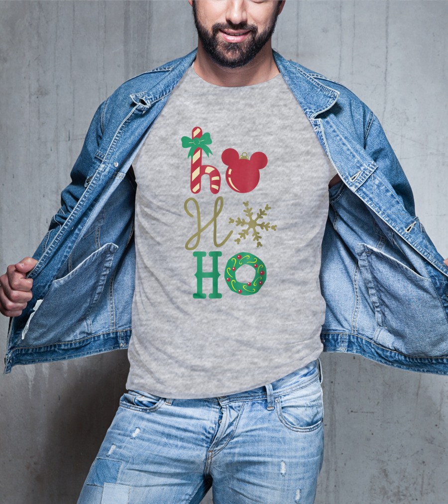 Disney Christmas Mickey Mouse Ho Ho Ho T-Shirt