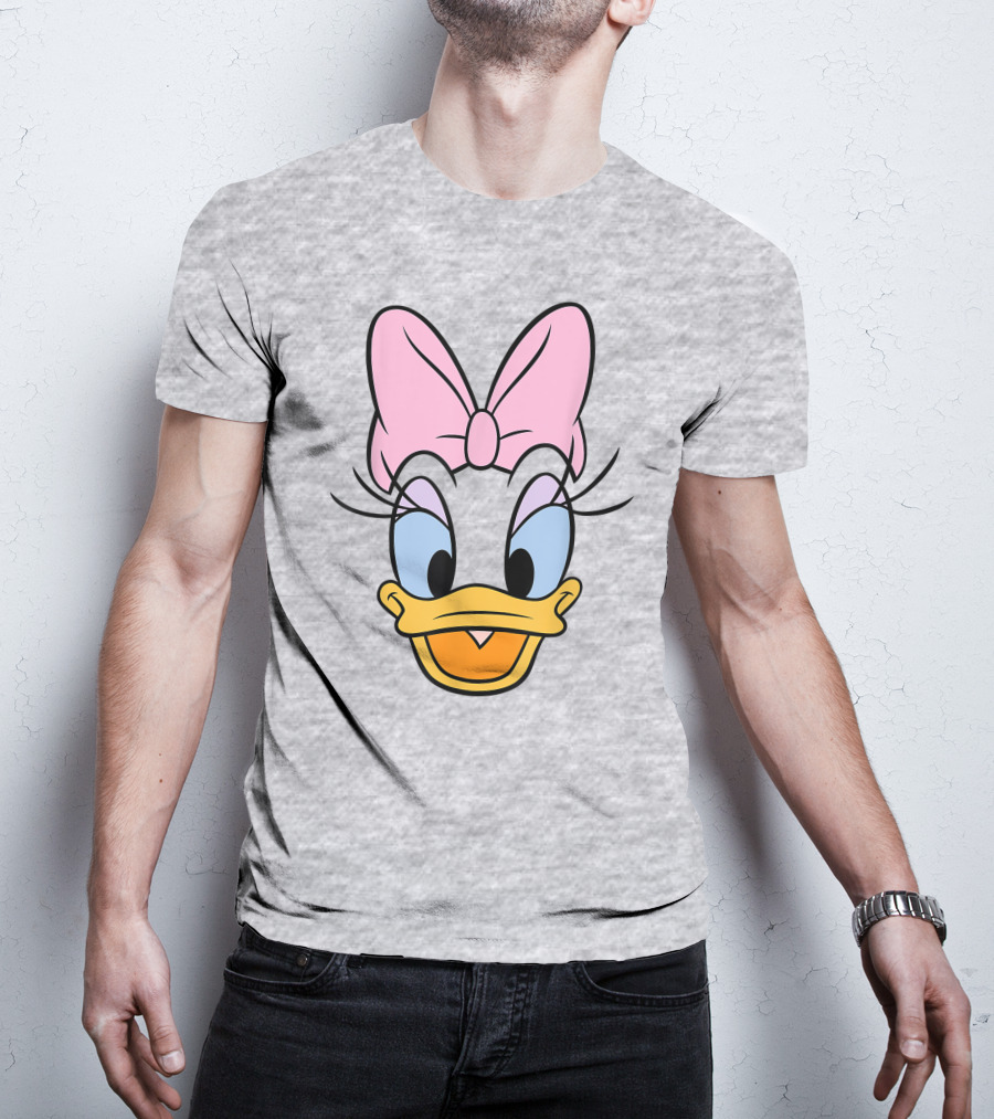 Disney Daisy Duck Pink Bow Face T-Shirt