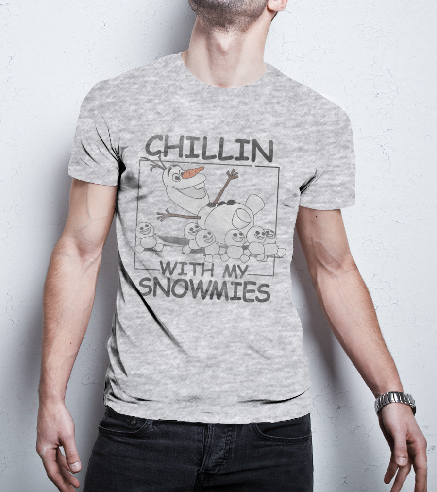 Disney Frozen Olaf Chillin With My Snowmies Snowman Friends T-Shirt