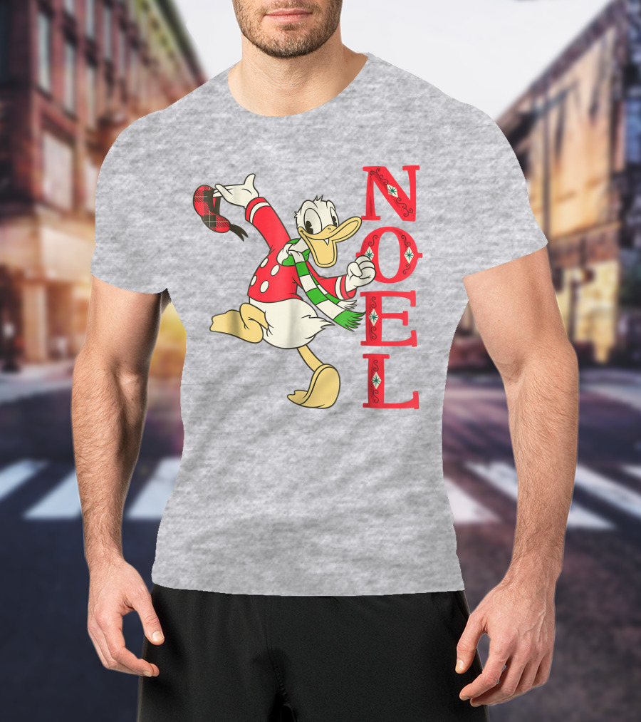 Vintage Disney Donald Duck Noel Holiday Merry Christmas T-Shirt