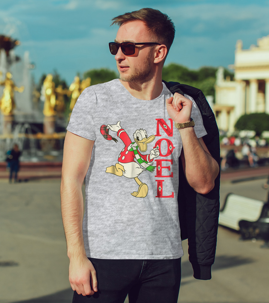 Vintage Disney Donald Duck Noel Holiday Merry Christmas T-Shirt