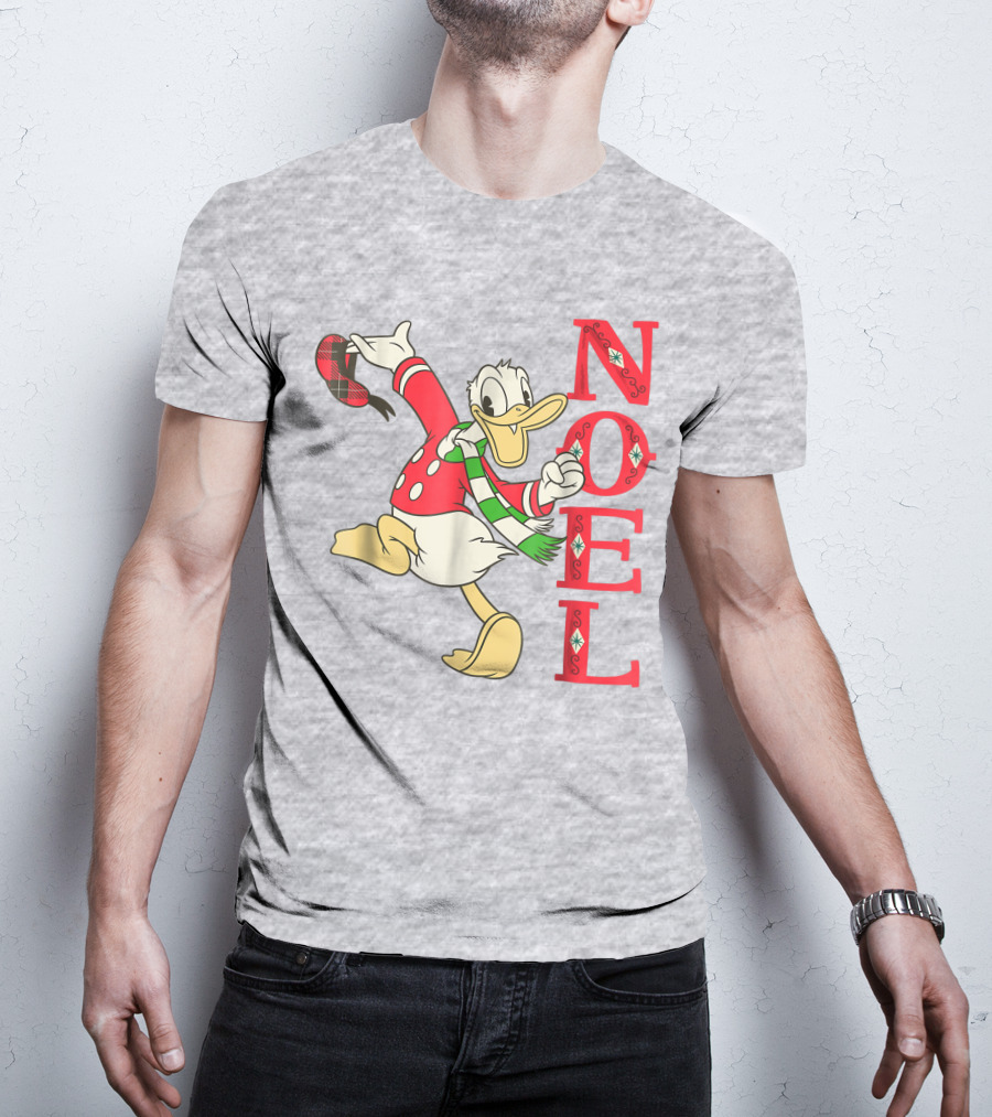 Vintage Disney Donald Duck Noel Holiday Merry Christmas T-Shirt