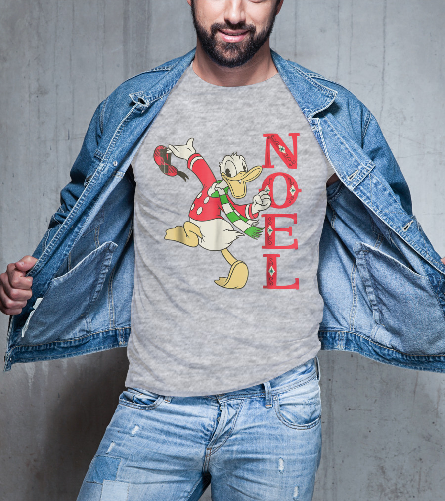 Vintage Disney Donald Duck Noel Holiday Merry Christmas T-Shirt