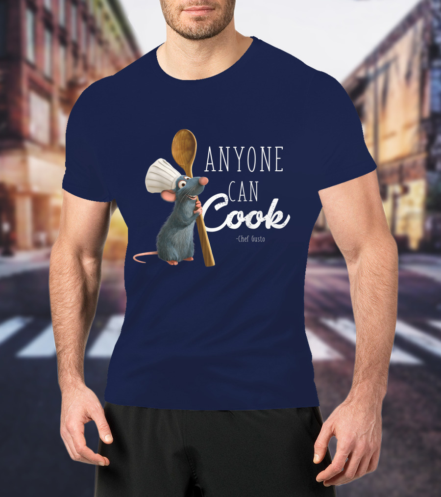 Disney Pixar Ratatouille Remy Anyone Can Cook Chef Gusto T-Shirt