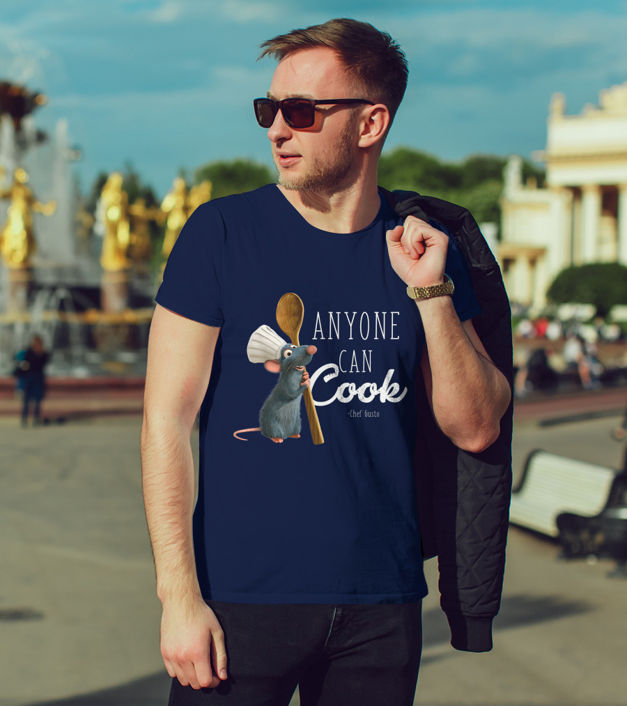 Disney Pixar Ratatouille Remy Anyone Can Cook Chef Gusto T-Shirt