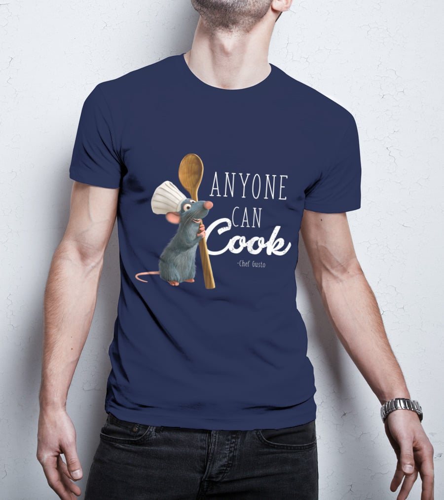 Disney Pixar Ratatouille Remy Anyone Can Cook Chef Gusto T-Shirt