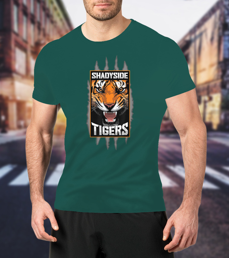 Shadyside Tigers Fierce Tiger Face Claw Marks T-Shirt