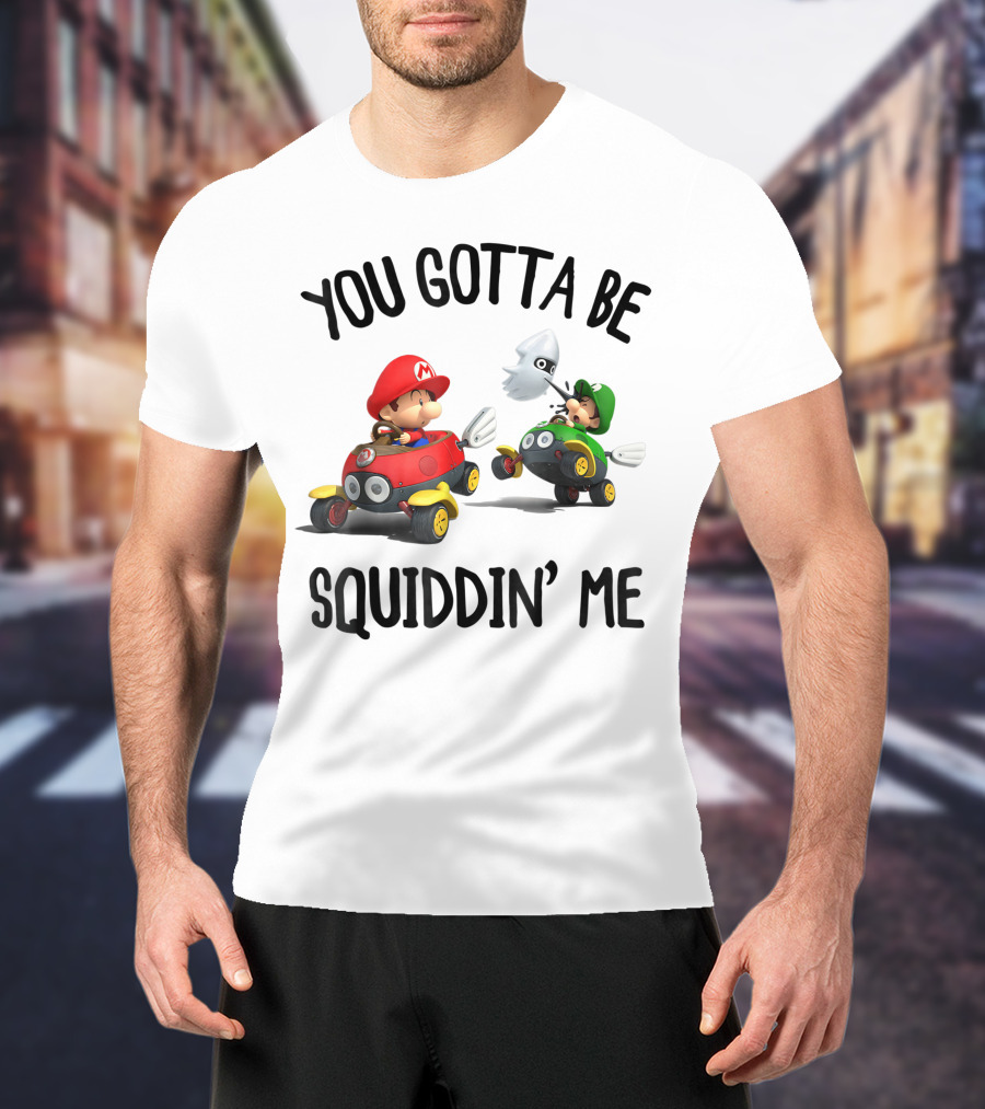 Mario Kart You Gotta Be Squiddin Me Racing Blooper Surprise T-Shirt