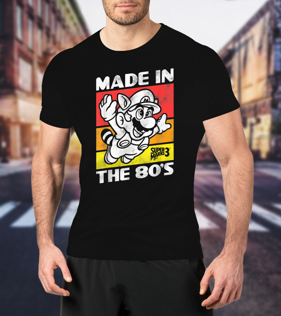 Made In The 80's Super Mario Bros 3 Retro Gaming Humor T-Shirt