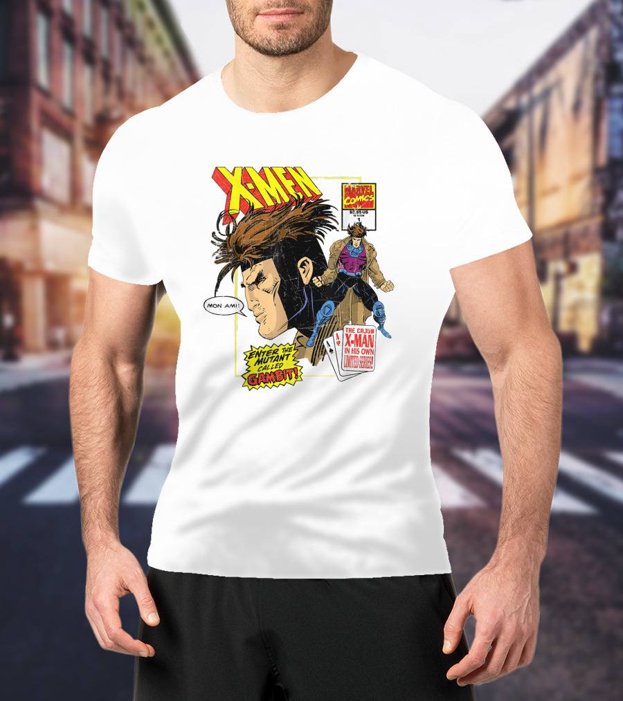 X-Men Marvel Comics Cajun X-Man Gambit Remy LeBeau Enter The Mutant Called Gambit T-Shirt
