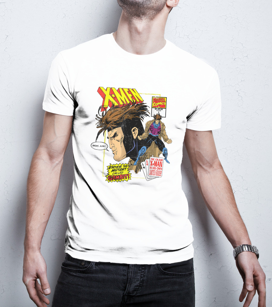 X-Men Marvel Comics Cajun X-Man Gambit Remy LeBeau Enter The Mutant Called Gambit T-Shirt